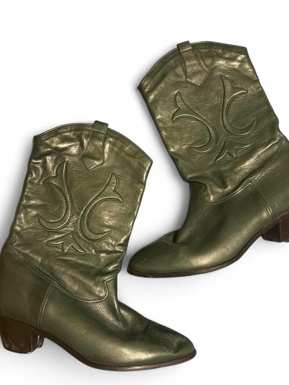 Vintage Green Salamander Boots